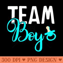 team boy gender reveal gift idea for mommy and daddy - png download