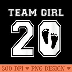 s team girl 2020 gender reveal pink baby shower adoption party - png clipart