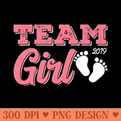 team girl baby shower party gender funny reveal girl - png clipart