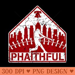 philadelphia city phaithful philly fan baseball home plate - high quality png download