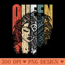 juneteenth s black history african clothing queen - ready to print png designs