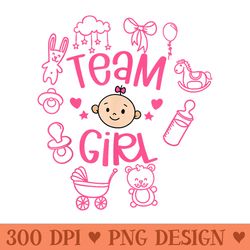 baby shower party favors for girl team girl gender reveal - png clipart