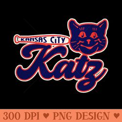 defunct kansas city katz baseball - printable png graphics