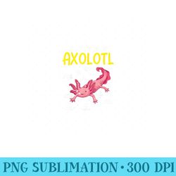 mens anatomy of an axolotl kawaii salamander pet axolotl lover - high resolution png designs