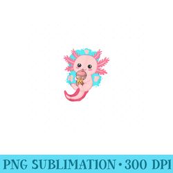 axolotl bubble tea anime kawaii - high quality png files