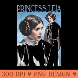 star wars princess leia retro photo - ready to print png designs