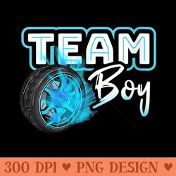 s gender reveal team burnouts baby shower party idea - png clipart