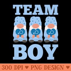 team cute family gender reveal outfit baby shower party premium - trendy png designs