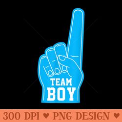 baby gender reveal announcement party team men - png design assets