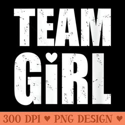 s team girl gender reveal baby shower party distress - high quality png clipart