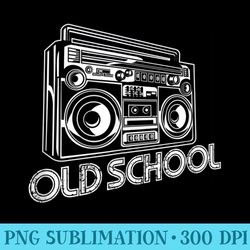 old school boombox 80s rap - png download