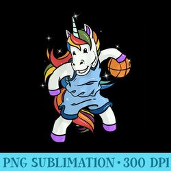 for girl basketball player bballer unicorn basketball - png design downloads