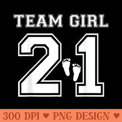 team girl 2021 gender reveal pink baby shower adoption party - sublimation png designs