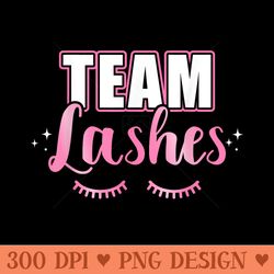 gender reveal team girl lashes matching family baby party - printable png graphics