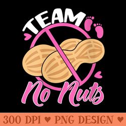 s team no nuts baby announcement party team girl - transparent png clipart