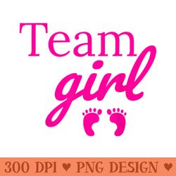 team girl pink baby shower gender reveal party - png download with transparent background