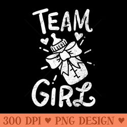 team girl gender reveal baby shower party premium - png clipart download