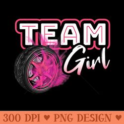 gender reveal team girl burnouts baby shower party idea - high resolution png download