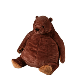 Bear Weighted Stuffed Animal Plush Doll Huge Cuddly Brown Teddy Bear for Home Decor Valentine's , 24/39 Inch