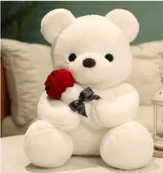 Clearance New Year Savings Valentine's Day Gift Plush toy Rose Bear Large Cuddly Doll Doll Girl Doll -A