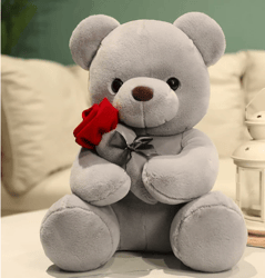 Clearance New Year Savings Valentine's Day Gift Plush toy Rose Bear Large Cuddly Doll Doll Girl Doll -B