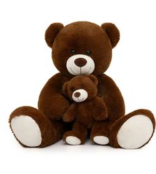 Mommy and Baby Giant Teddy Bear 39" Bear Stuffed Animal Plush Toy