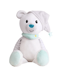 Cartoon Animal Stuffed Plush Doll Cute Soft Baby Soothing Toy with Music LED Bear