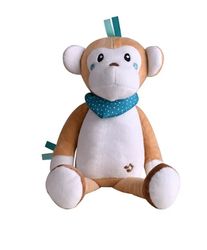 Cartoon Animal Stuffed Plush Doll Cute Soft Baby Soothing Toy with Music LED Monkey