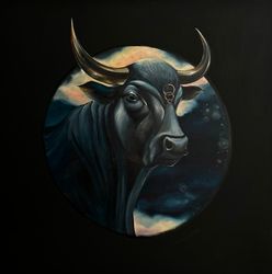 Oil painting Taurus