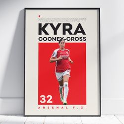Kyra Cooney-Cross Poster, Arsenal Poster, Football Poster, Office Wall Art, Bedroom Art, Gift Poster
