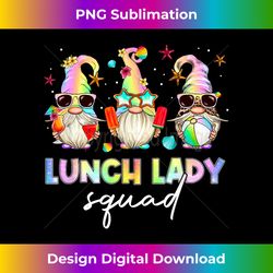 Gnomies Lunch Lady Squad Tie Dye Summer Vibes Beach - Bohemian Sublimation Digital Download - Tailor-Made for Sublimatio