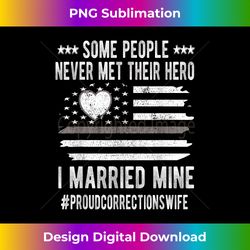 Proud Corrections Wife US Flag Thin Silver Line Husband - PNG Transparent Sublimation Design