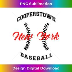 cooperstown New York baseball - High-Quality PNG Sublimation Download