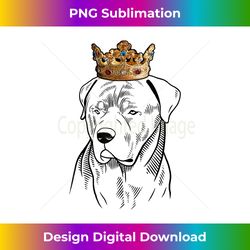 Rottweiler Dog Wearing Crown - Aesthetic Sublimation Digital File