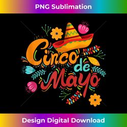 fiesta cinco de mayo party mexican tank top - decorative sublimation png file