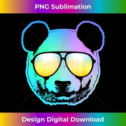 panda neon bear face 2 - aesthetic sublimation digital file