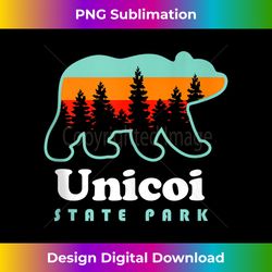 unicoi state park hiking camping fishing bear tank top - vintage sublimation png download
