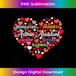 Cute Admin Assistant Heart For Administrative Professionals - Premium Sublimation Digital Download