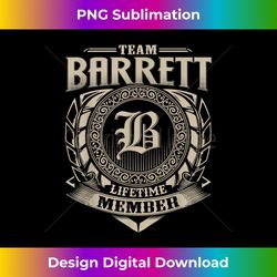 team barrett lifetime member vintage barrett family 1 - professional sublimation digital download