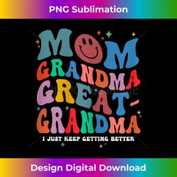 s Retro Groovy Mom Grandma Great Grandma Mothers Day 1 - Elegant Sublimation PNG Download
