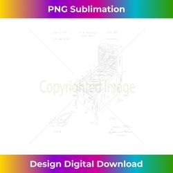 vintage pinball machine patent game flipper t 2 - decorative sublimation png file