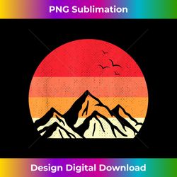 retro mountain sunset vintage landscape 2 - premium sublimation digital download