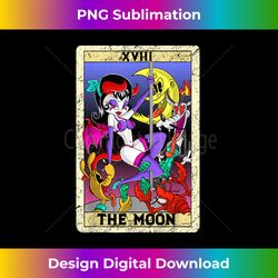 The Sexy Moon Pin Up old 30s cartoon Style XVIII Tarot Card - Urban Sublimation PNG Design - Tailor-Made for Sublimation