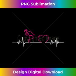 Heartbeat Flamingo s Funny Flamingo Beach Summer - Luxe Sublimation PNG Download - Striking & Memorable Impressions