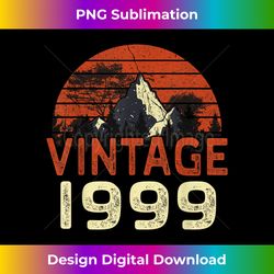 Birthday 365 Vintage 1999 Birthday for Men & - Futuristic PNG Sublimation File - Infuse Everyday with a Celebratory Spir