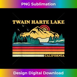 Vintage Retro Family Vacation California Twain Harte Lake - Sleek Sublimation PNG Download - Access the Spectrum of Subl