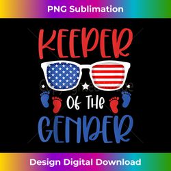 keeper of the gender 4th of july baby gender announcement tank top - sublimation-ready png file