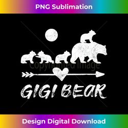gigi bear shirt with four cute bear cubs gift - minimalist sublimation digital file - infuse everyday with a celebratory