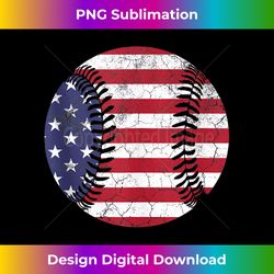 father's day gift fourth of july 4th dad usa flag baseball tank top - innovative png sublimation design - challenge crea