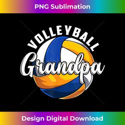 volleyball grandpa vintage retro volleyball fathers day - special edition sublimation png file